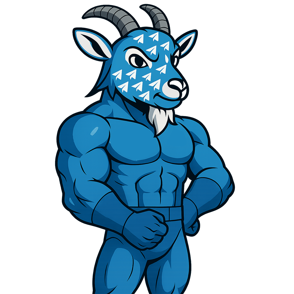 Goat mascot illustration
